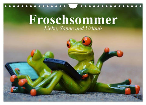 Froschsommer. Liebe, Sonne und Urlaub (Wandkalender 2026 DIN A4 quer), CALVENDO Monatskalender