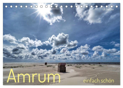 Amrum einfach schön (Tischkalender 2027 DIN A5 quer), CALVENDO Monatskalender