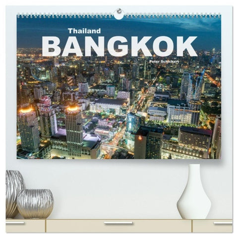 Bangkok - Thailand (hochwertiger Premium Wandkalender 2027 DIN A2 quer), Kunstdruck in Hochglanz
