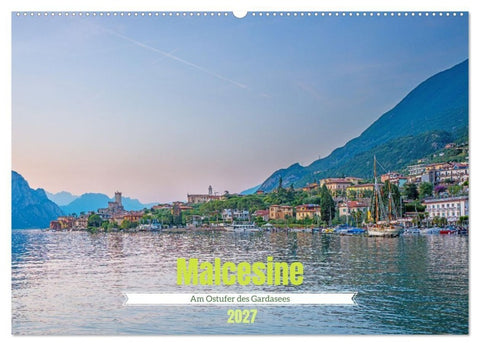 Malcesine - Am Ostufer des Gardasees (Wandkalender 2027 DIN A2 quer), CALVENDO Monatskalender