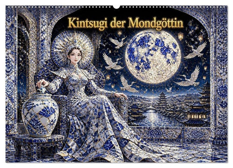 Kintsugi der Mondgöttin (Wandkalender 2027 DIN A2 quer), CALVENDO Monatskalender