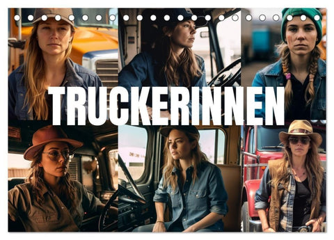 Truckerinnen (Tischkalender 2027 DIN A5 quer), CALVENDO Monatskalender