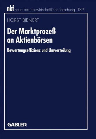 Der Marktprozeß an Aktienbörsen
