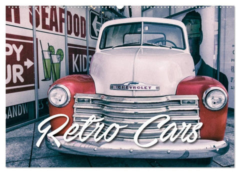 Retro Cars (Wandkalender 2027 DIN A2 quer), CALVENDO Monatskalender