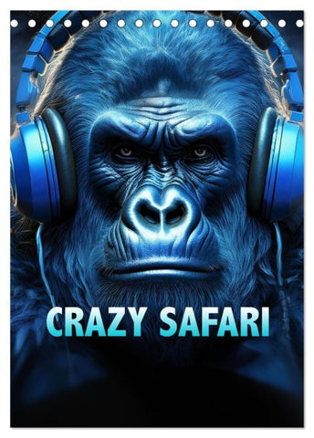 Crazy Safari (Tischkalender 2027 DIN A5 hoch), CALVENDO Monatskalender