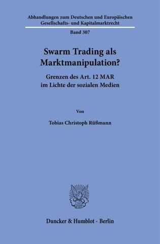 Swarm Trading als Marktmanipulation?