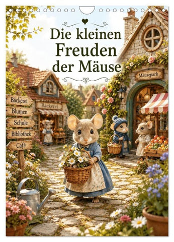 Die kleinen Freuden der Mäuse (Wandkalender 2027 DIN A4 hoch), CALVENDO Monatskalender