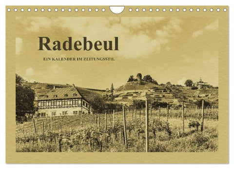 Radebeul - Ein Kalender im Zeitungsstil (Wandkalender 2027 DIN A4 quer), CALVENDO Monatskalender
