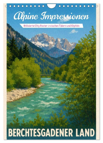 Alpine Impressionen Berchtesgadener Land (Wandkalender 2027 DIN A4 hoch), CALVENDO Monatskalender