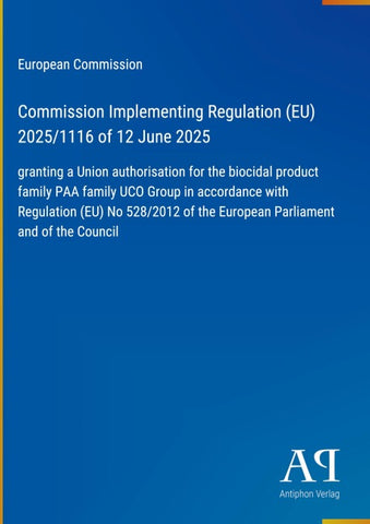 Commission Implementing Regulation (EU) 2025/1116 of 12 June 2025