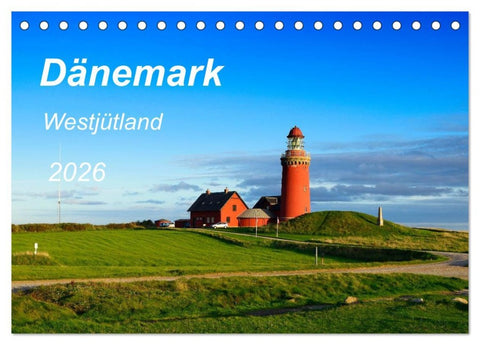 Dänemark Westjütland (Tischkalender 2026 DIN A5 quer), CALVENDO Monatskalender