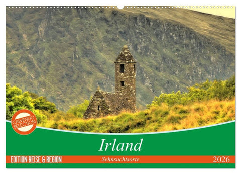 Irland - Sehnsuchtsorte 2026 (Wandkalender 2026 DIN A2 quer), CALVENDO Monatskalender