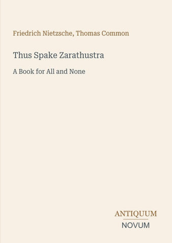 Thus Spake Zarathustra