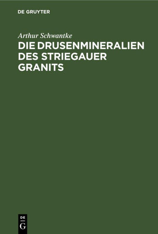 Die Drusenmineralien des Striegauer Granits