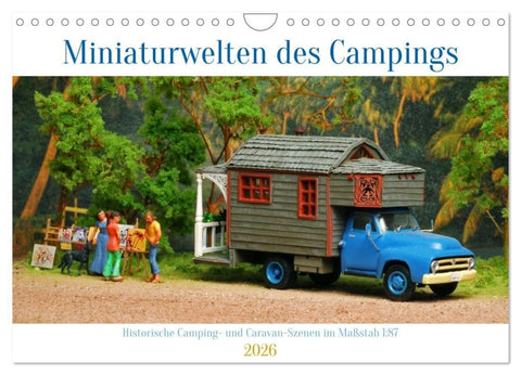 Miniaturwelten des Campings (Wandkalender 2026 DIN A4 quer), CALVENDO Monatskalender