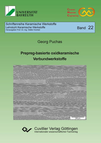 Prepreg-basierte oxidkeramische Verbundwerkstoffe