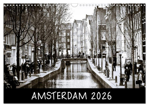 Amsterdam 2026 (Wandkalender 2026 DIN A3 quer), CALVENDO Monatskalender