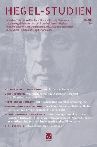 Hegel-Studien Band 50