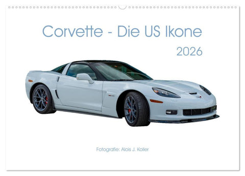 Corvette - Die US Ikone 2026 (Wandkalender 2026 DIN A2 quer), CALVENDO Monatskalender