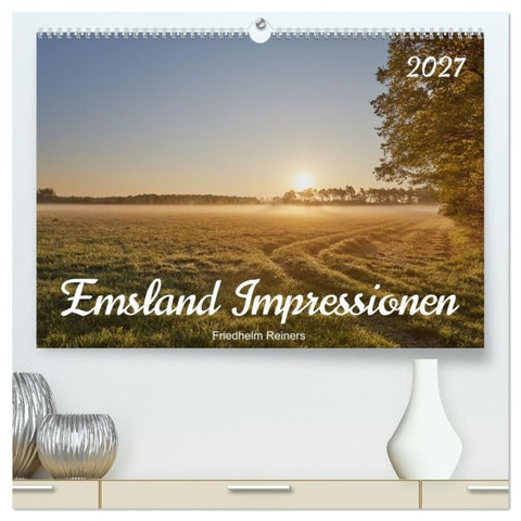 Emsland Impressionen (hochwertiger Premium Wandkalender 2027 DIN A2 quer), Kunstdruck in Hochglanz