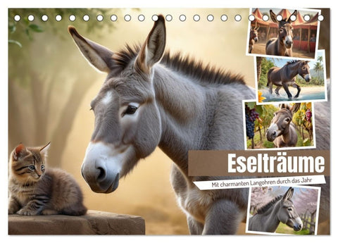 Eselträume (Tischkalender 2027 DIN A5 quer), CALVENDO Monatskalender