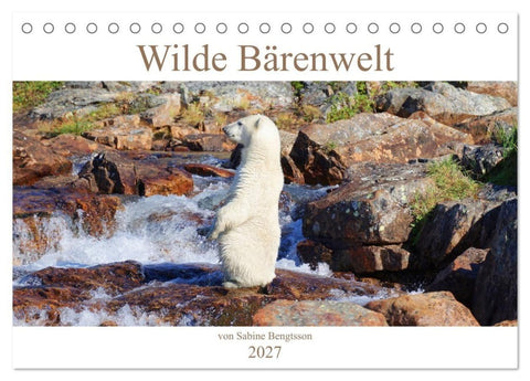 Wilde Bärenwelt (Tischkalender 2027 DIN A5 quer), CALVENDO Monatskalender