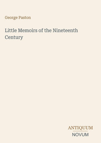 Little Memoirs of the Nineteenth Century