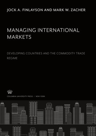 Managing International Markets