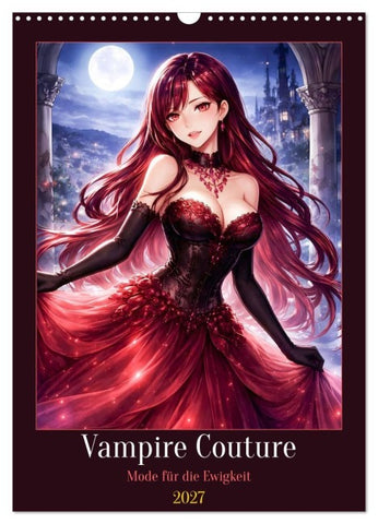 Vampire Couture (Wandkalender 2027 DIN A3 hoch), CALVENDO Monatskalender