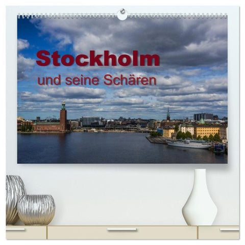 Stockholm und seine Schären (hochwertiger Premium Wandkalender 2026 DIN A2 quer), Kunstdruck in Hochglanz