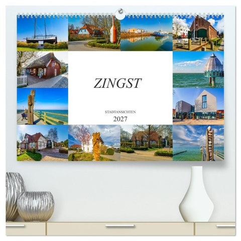 Zingst Stadtansichten (hochwertiger Premium Wandkalender 2027 DIN A2 quer), Kunstdruck in Hochglanz