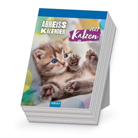 TRÖTSCH - Abreißkalender Katzen 2027