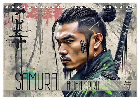 Samurai - Asian Spirit (Tischkalender 2027 DIN A5 quer), CALVENDO Monatskalender