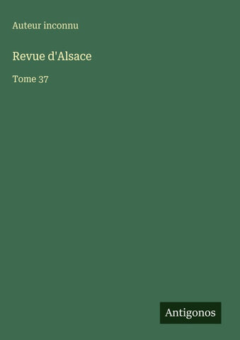 Revue d'Alsace