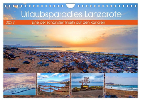 Urlaubsparadies Lanzarote (Wandkalender 2027 DIN A4 quer), CALVENDO Monatskalender