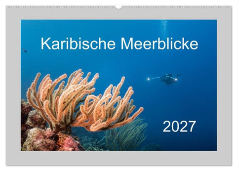 Karibische Meerblicke (Wandkalender 2027 DIN A2 quer), CALVENDO Monatskalender