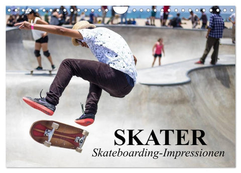 Skater. Skateboarding-Impressionen (Wandkalender 2026 DIN A4 quer), CALVENDO Monatskalender