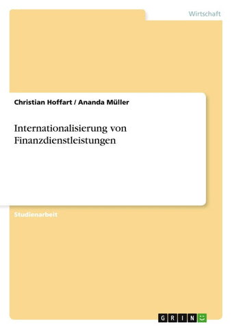 Internationalisierung von Finanzdienstleistungen