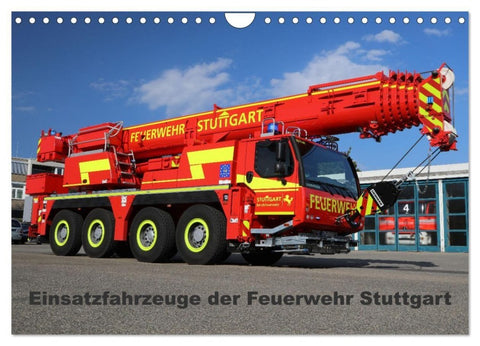 Einsatzfahrzeuge der Feuerwehr Stuttgart (Wandkalender 2027 DIN A4 quer), CALVENDO Monatskalender