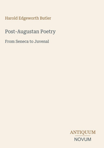 Post-Augustan Poetry