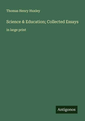 Science & Education; Collected Essays