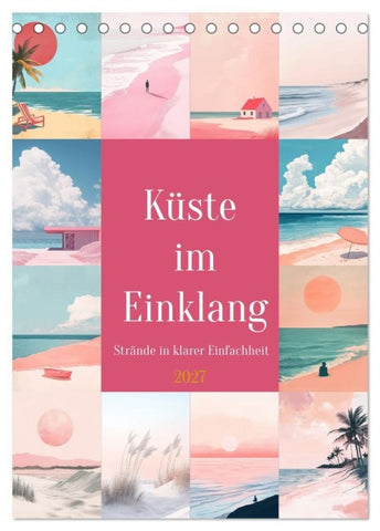 Küste im Einklang (Tischkalender 2027 DIN A5 hoch), CALVENDO Monatskalender