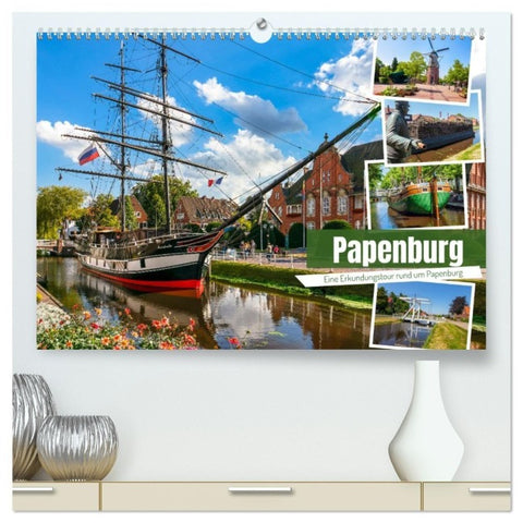 Rund um Papenburg (hochwertiger Premium Wandkalender 2027 DIN A2 quer), Kunstdruck in Hochglanz