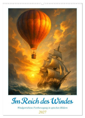 Im Reich des Windes (Wandkalender 2027 DIN A2 hoch), CALVENDO Monatskalender