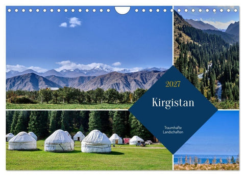Kirgistan - Traumhafte Landschaften (Wandkalender 2027 DIN A4 quer), CALVENDO Monatskalender