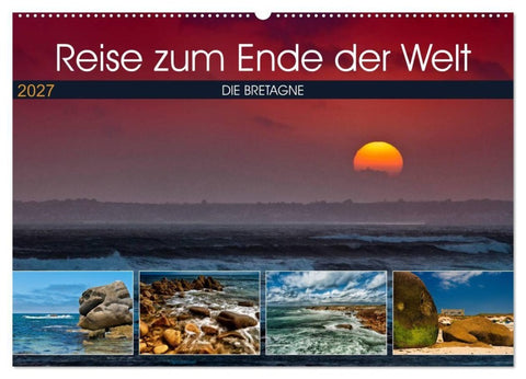 Die Bretagne - Eine Reise zum Ende der Welt (Wandkalender 2027 DIN A2 quer), CALVENDO Monatskalender