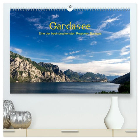 Gardasee / CH-Version (hochwertiger Premium Wandkalender 2026 DIN A2 quer), Kunstdruck in Hochglanz