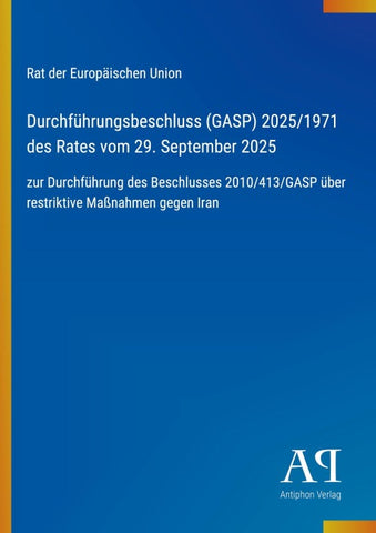 Durchführungsbeschluss (GASP) 2025/1971 des Rates vom 29. September 2025