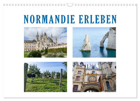 Normandie erleben (Wandkalender 2027 DIN A3 quer), CALVENDO Monatskalender