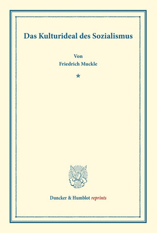 Das Kulturideal des Sozialismus.